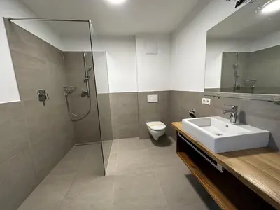 Ein Badezimmer in der Unterkunft Appart Anna