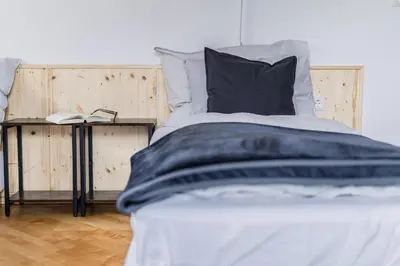 Ein Bett oder Betten in einem Zimmer der Unterkunft Apart ENO