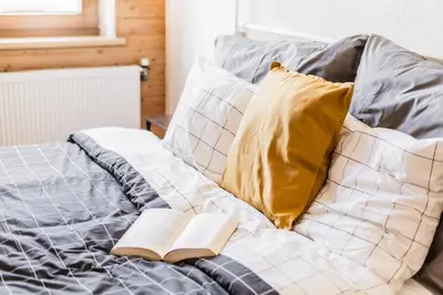 Ein Bett oder Betten in einem Zimmer der Unterkunft Apart ENO