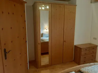 Ein Bett oder Betten in einem Zimmer der Unterkunft Alpine cottage with exceptional view