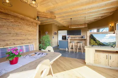 Küche/Küchenzeile in der Unterkunft Bio-Chalet Haus Wagner