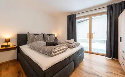 Ein Bett oder Betten in einem Zimmer der Unterkunft Apartment Foidl