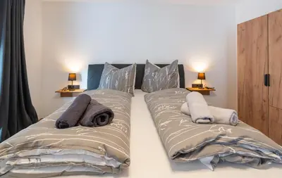 Ein Bett oder Betten in einem Zimmer der Unterkunft Apartment Foidl