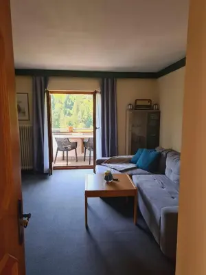 Ein Sitzbereich in der Unterkunft Landler Auszeit