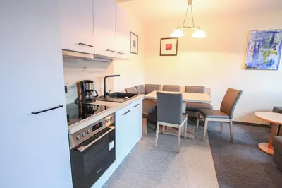 Küche/Küchenzeile in der Unterkunft Ferienwohnung Königsleiten 2a - Top UG