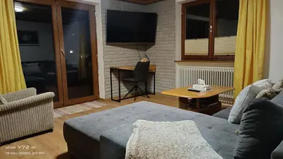 Ein Sitzbereich in der Unterkunft LTR-Apartment