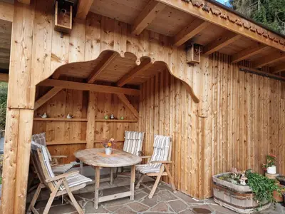 Ein Patio oder anderer Außenbereich in der Unterkunft Haus Frei-Nagele