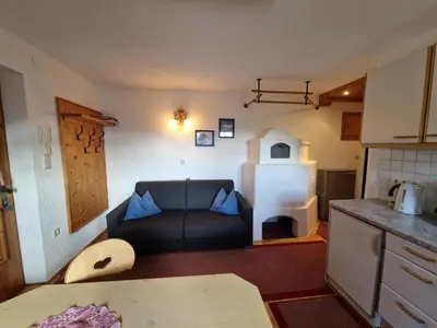 Küche/Küchenzeile in der Unterkunft Haus Frei-Nagele