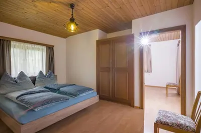Ein Bett oder Betten in einem Zimmer der Unterkunft Ferienhaus Lanzinger