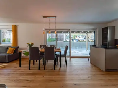 Ein Sitzbereich in der Unterkunft Ferienwohnung Emilia