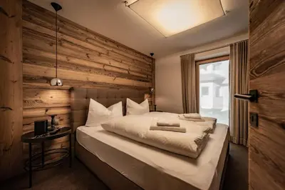 Ein Bett oder Betten in einem Zimmer der Unterkunft Cozy Loft in the Alps of Zillertal