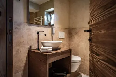 Ein Badezimmer in der Unterkunft Cozy Loft in the Alps of Zillertal