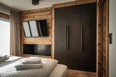 Ein Bett oder Betten in einem Zimmer der Unterkunft Cozy Loft in the Alps of Zillertal