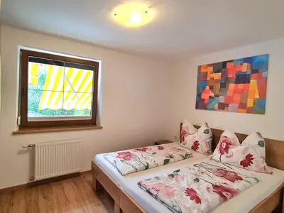 Ein Bett oder Betten in einem Zimmer der Unterkunft Raffeiner Ferienappartement Zillertal UDEZ100