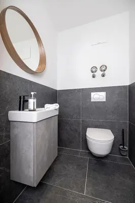 Ein Badezimmer in der Unterkunft Apartments Austria