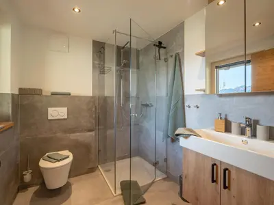 Ein Badezimmer in der Unterkunft Ferienwohnung Bergliebe