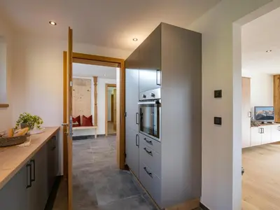 Küche/Küchenzeile in der Unterkunft Ferienwohnung Bergliebe