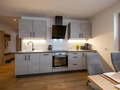 Küche/Küchenzeile in der Unterkunft Apartment Filzenkogel