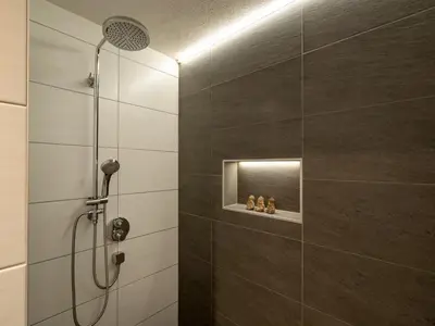 Ein Badezimmer in der Unterkunft Apartment Filzenkogel