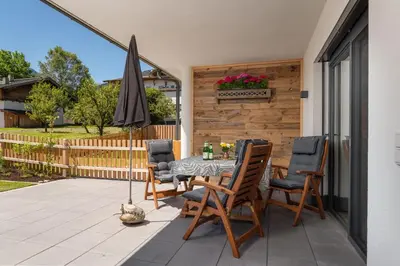 Ein Balkon oder eine Terrasse in der Unterkunft Lottis Dahuam