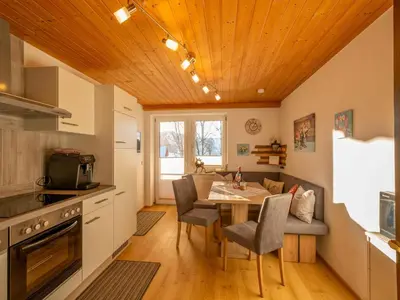 Küche/Küchenzeile in der Unterkunft Ferienwohnung Krimbacher