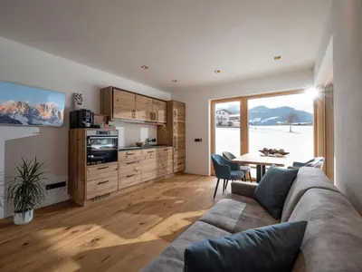 Küche/Küchenzeile in der Unterkunft Appartement Naturdiamant