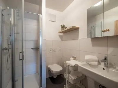 Ein Badezimmer in der Unterkunft App Neuschmid