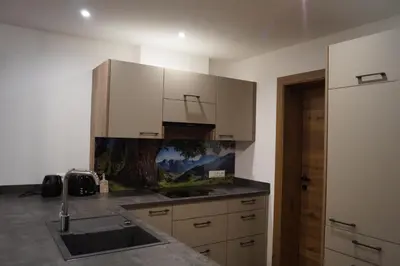 Küche/Küchenzeile in der Unterkunft Ferienwohnung Julia Pillerseetal