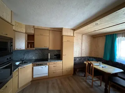 Küche/Küchenzeile in der Unterkunft Kuanerhof Wohnung 2 Personen
