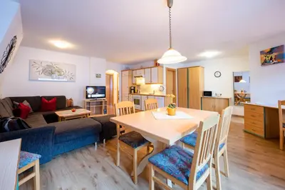 Küche/Küchenzeile in der Unterkunft Apartment Bacher