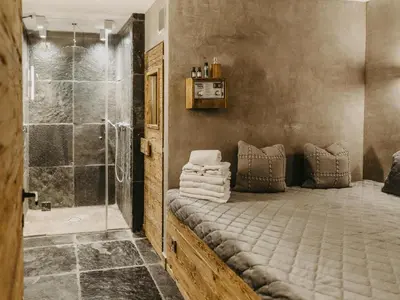 Ein Badezimmer in der Unterkunft Chalet-Apartment Lavendel am Lift
