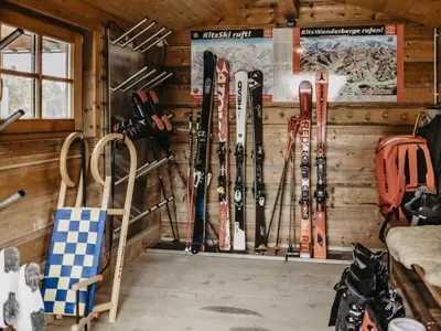 Das Fitnesscenter und/oder die Fitnesseinrichtungen in der Unterkunft Chalet-Apartment Alpenrose am Lift