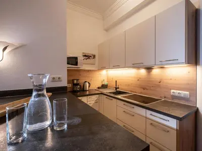 Küche/Küchenzeile in der Unterkunft Ferienhaus Willms am Gaisberg