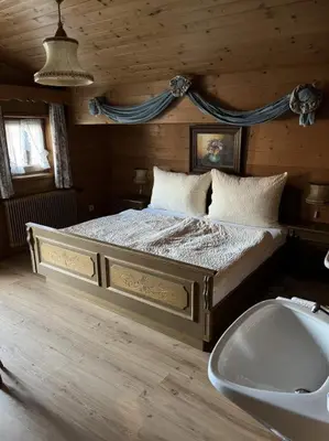Ein Bett oder Betten in einem Zimmer der Unterkunft Appartement Seewaldhof