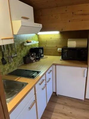 Küche/Küchenzeile in der Unterkunft Appartement Seewaldhof