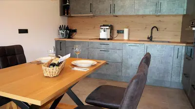 Küche/Küchenzeile in der Unterkunft Appartements Plus
