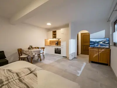 Küche/Küchenzeile in der Unterkunft Appartement Alpenlöwe