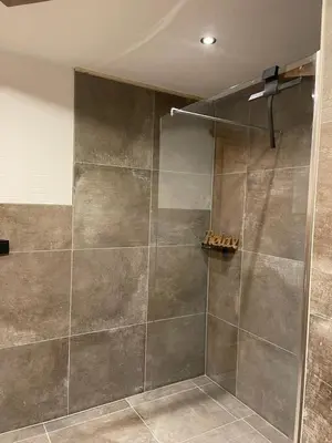 Ein Badezimmer in der Unterkunft Haus Almweg