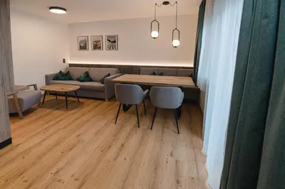 Ein Sitzbereich in der Unterkunft Winkler Appartements