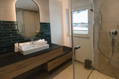 Ein Badezimmer in der Unterkunft Winkler Appartements