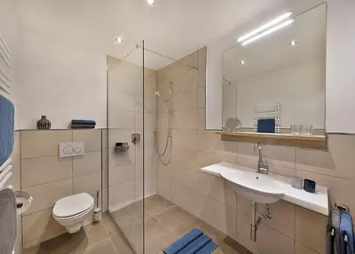 Ein Badezimmer in der Unterkunft Appartement Ahorn
