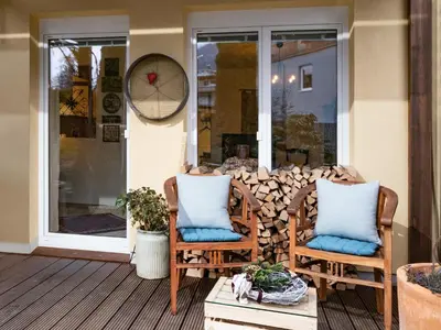 Ein Sitzbereich in der Unterkunft Appartement Gernot