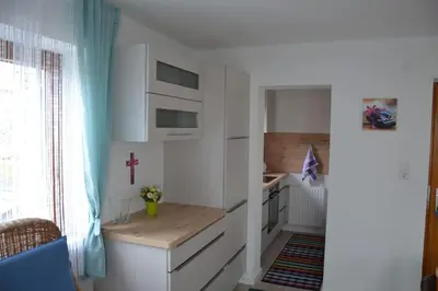 Küche/Küchenzeile in der Unterkunft Familienferienwohnung Haus Praschberger