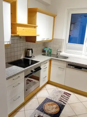 Küche/Küchenzeile in der Unterkunft Apartment Auszeit Nationalpark SommerCard inklusive Mai-Okt