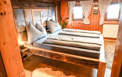 Ein Bett oder Betten in einem Zimmer der Unterkunft Haus Prantl
