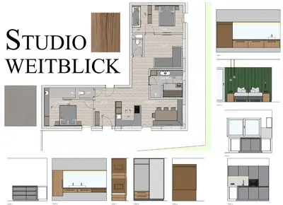 Grundriss der Unterkunft Studio Weitblick