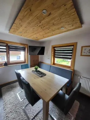 Ein Sitzbereich in der Unterkunft Haus Jens