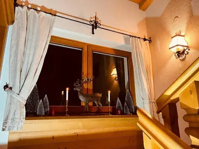 Grundriss der Unterkunft Ferienwohnung Platzhirsch Panorama View Balkon, Gartensauna, Garten, Grillplatz