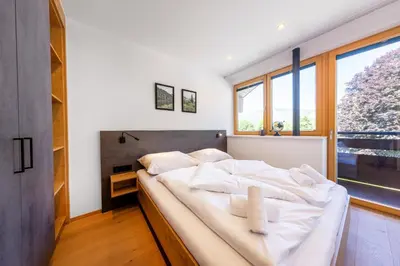 Ein Bett oder Betten in einem Zimmer der Unterkunft Appartement Gernkogelblick