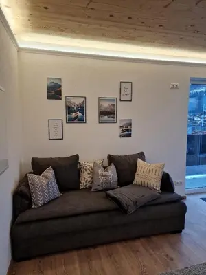 Ein Sitzbereich in der Unterkunft Appartement Lurger